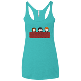 T-Shirts Tahiti Blue / X-Small Brick Wall Women's Triblend Racerback Tank