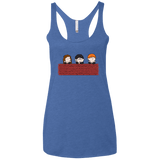 T-Shirts Vintage Royal / X-Small Brick Wall Women's Triblend Racerback Tank