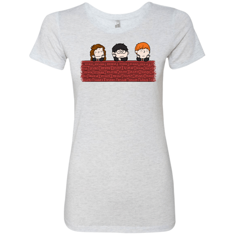 T-Shirts Heather White / S Brick Wall Women's Triblend T-Shirt