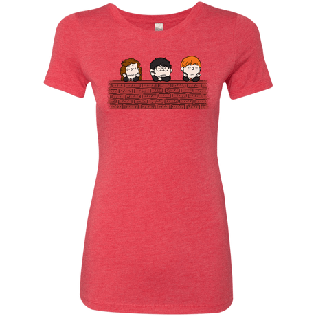 T-Shirts Vintage Red / S Brick Wall Women's Triblend T-Shirt