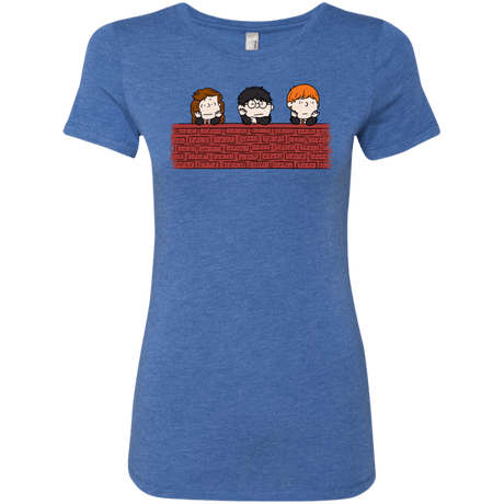 T-Shirts Vintage Royal / S Brick Wall Women's Triblend T-Shirt