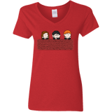 T-Shirts Red / S Brick Wall Women's V-Neck T-Shirt