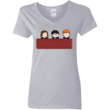 T-Shirts Sport Grey / S Brick Wall Women's V-Neck T-Shirt