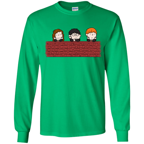 T-Shirts Irish Green / YS Brick Wall Youth Long Sleeve T-Shirt