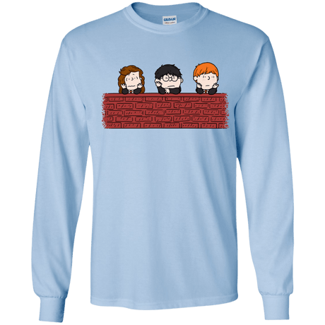 T-Shirts Light Blue / YS Brick Wall Youth Long Sleeve T-Shirt