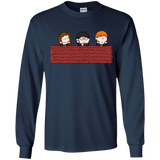 T-Shirts Navy / YS Brick Wall Youth Long Sleeve T-Shirt