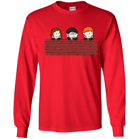 T-Shirts Red / YS Brick Wall Youth Long Sleeve T-Shirt