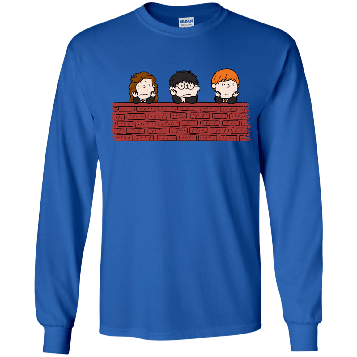 T-Shirts Royal / YS Brick Wall Youth Long Sleeve T-Shirt