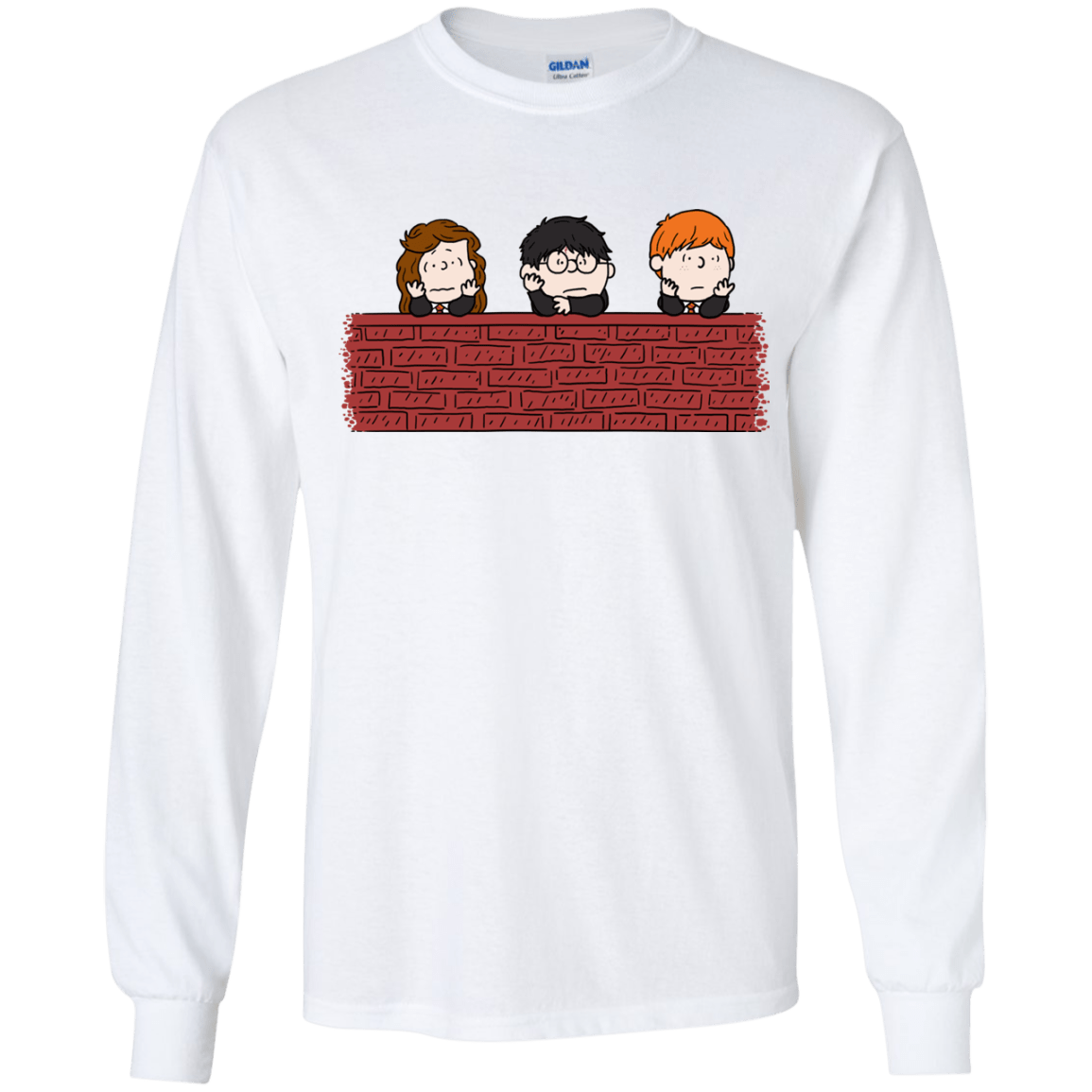 T-Shirts White / YS Brick Wall Youth Long Sleeve T-Shirt