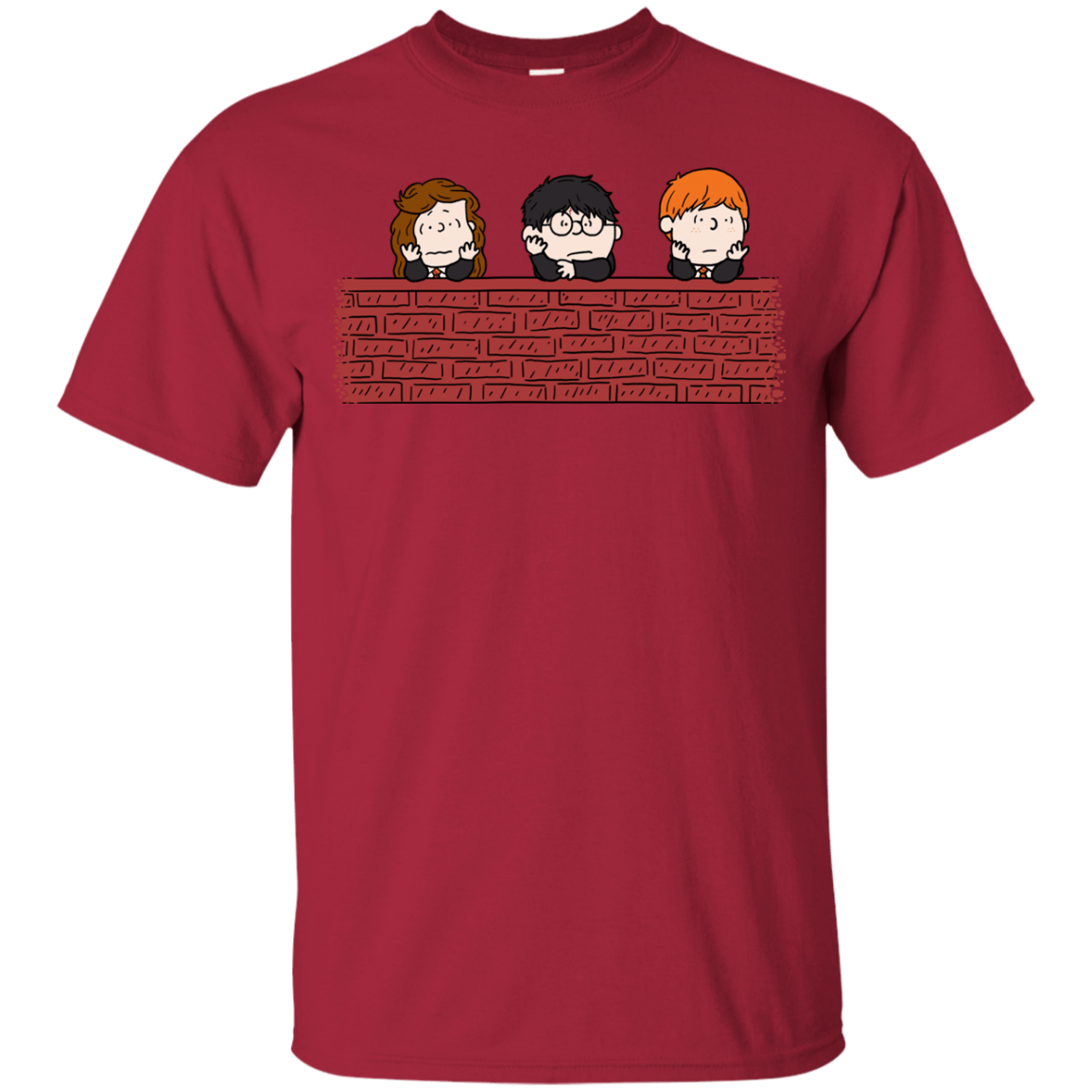 T-Shirts Cardinal / YXS Brick Wall Youth T-Shirt