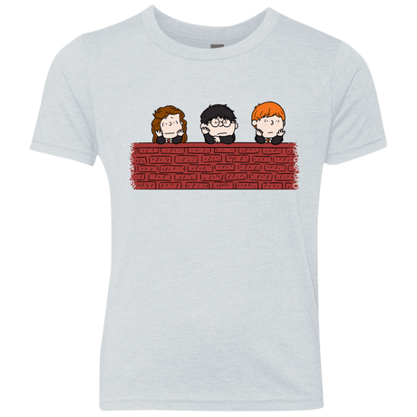 T-Shirts Heather White / YXS Brick Wall Youth Triblend T-Shirt