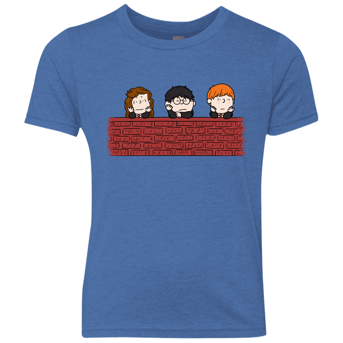 T-Shirts Vintage Royal / YXS Brick Wall Youth Triblend T-Shirt