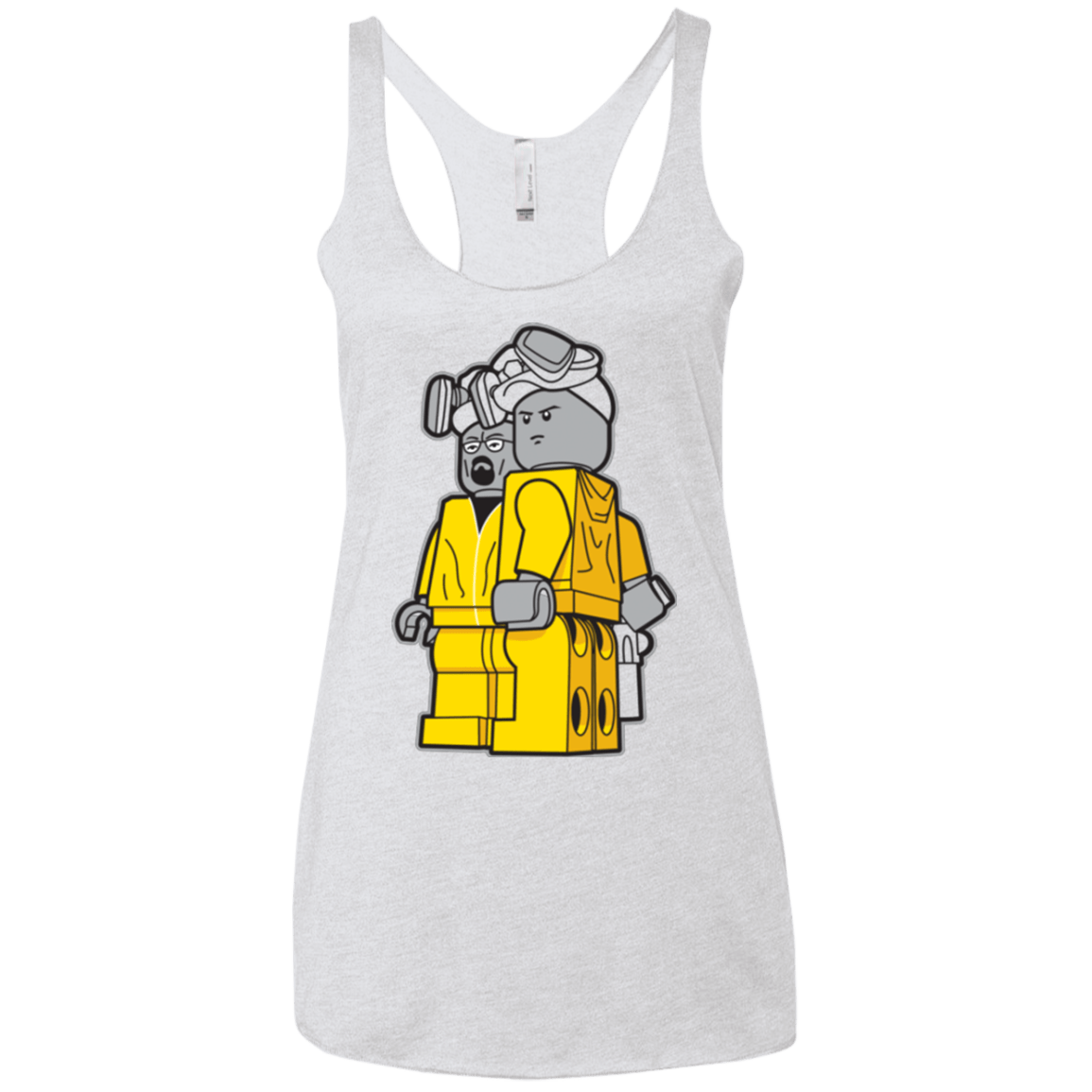 T-Shirts Heather White / X-Small Bricking Bad Women's Triblend Racerback Tank