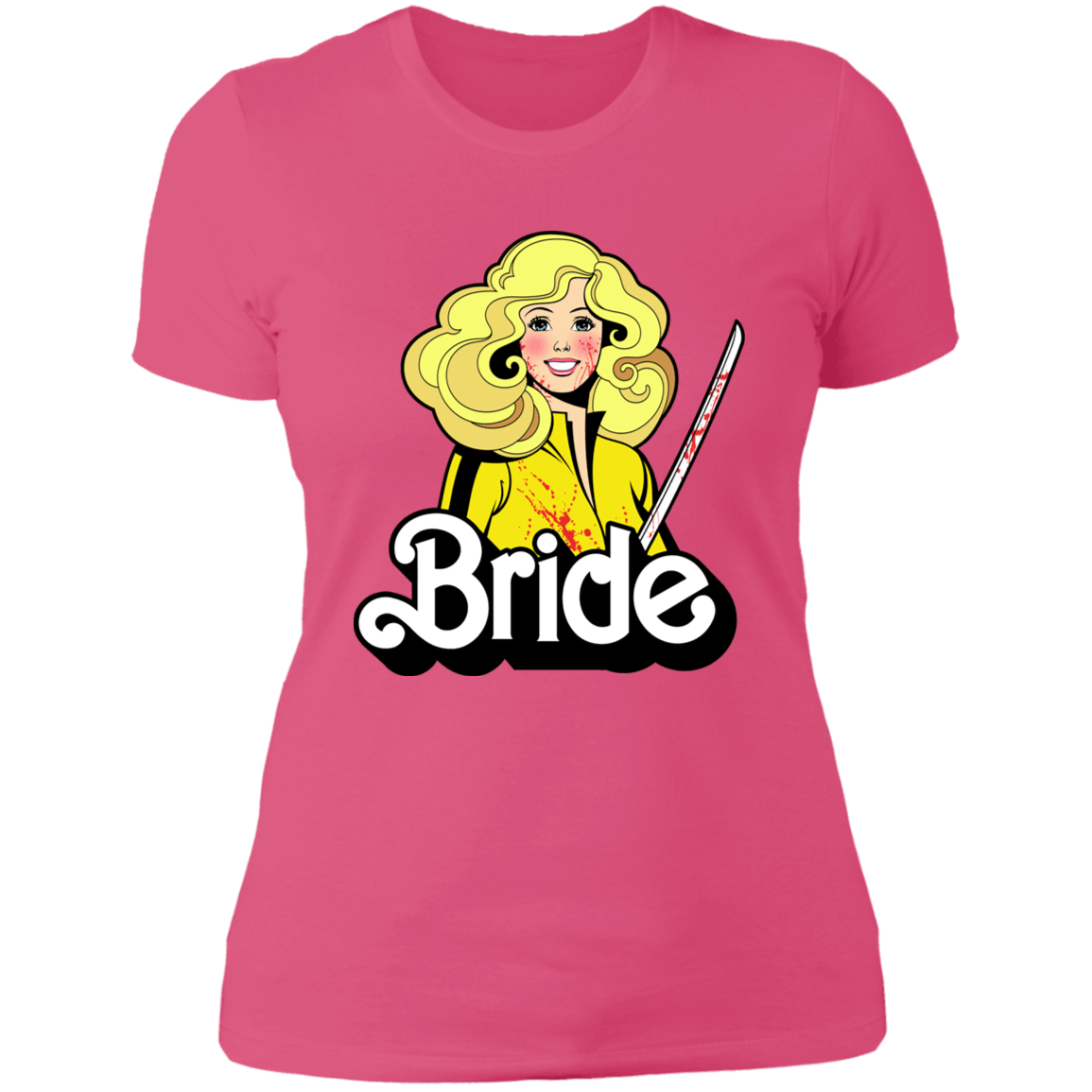 T-Shirts Hot Pink / S Bride Women's Premium T-Shirt