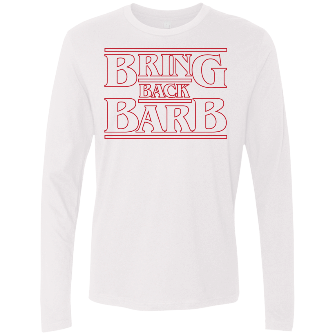 T-Shirts White / Small Bring Back Barb Men's Premium Long Sleeve