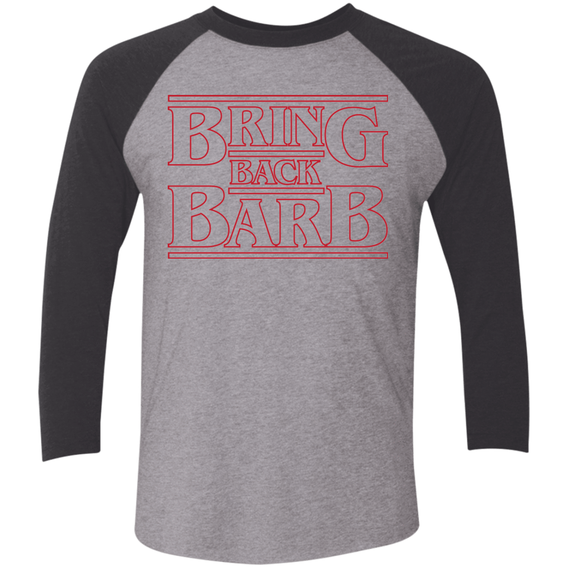 T-Shirts Premium Heather/ Vintage Black / X-Small Bring Back Barb Triblend 3/4 Sleeve