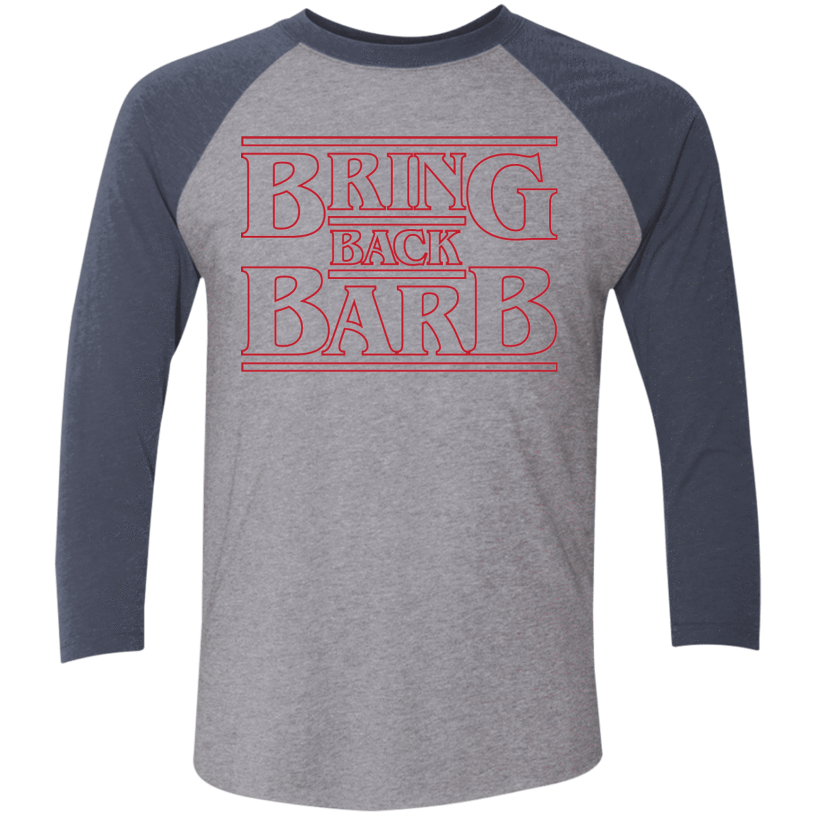 T-Shirts Premium Heather/ Vintage Navy / X-Small Bring Back Barb Triblend 3/4 Sleeve