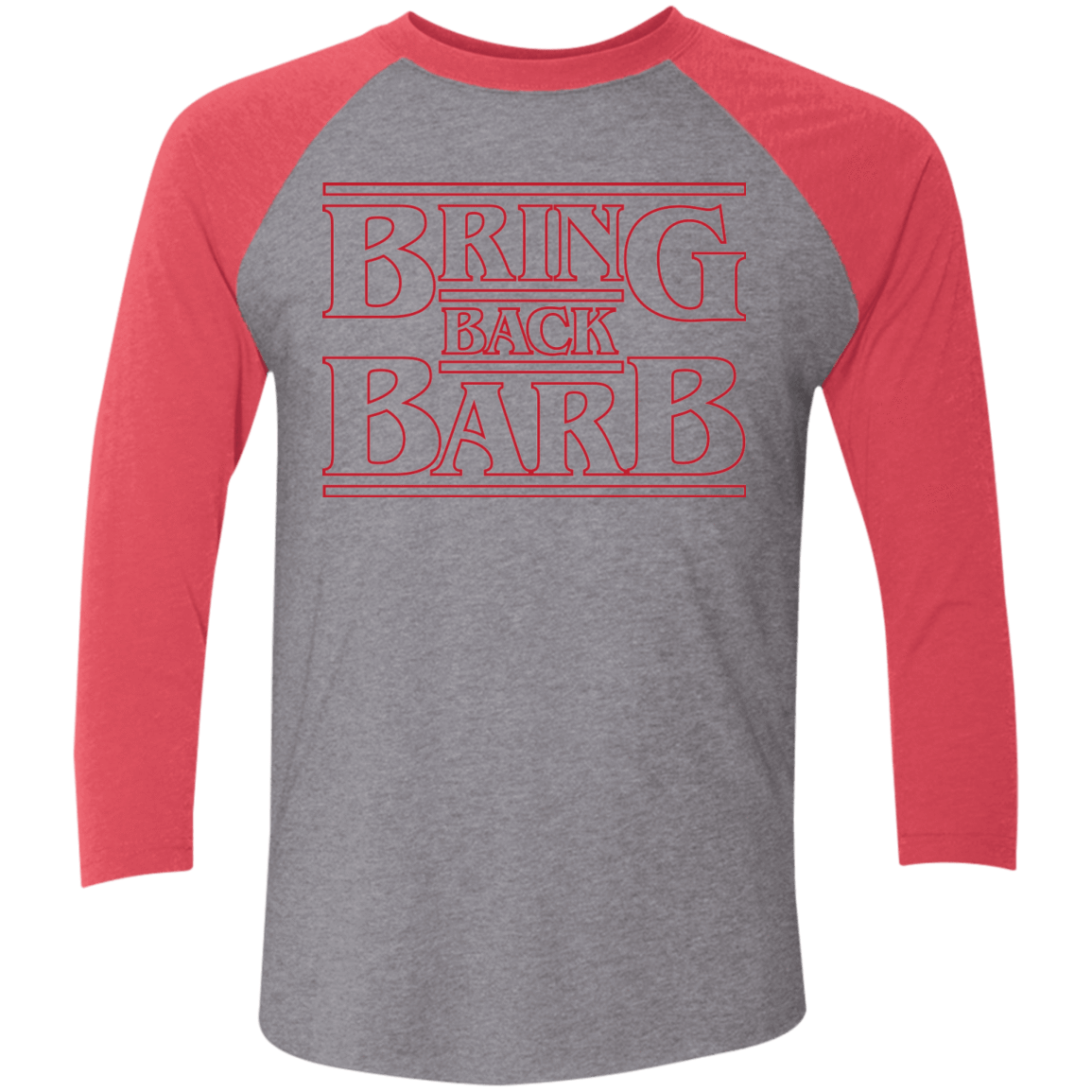 T-Shirts Premium Heather/ Vintage Red / X-Small Bring Back Barb Triblend 3/4 Sleeve