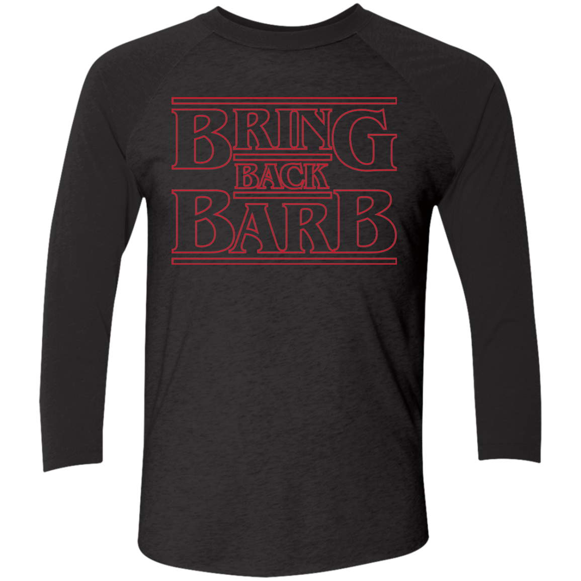 T-Shirts Vintage Black/Vintage Black / X-Small Bring Back Barb Triblend 3/4 Sleeve