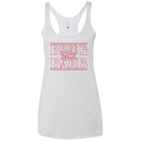 T-Shirts Heather White / X-Small Bring Back Barb Women's Triblend Racerback Tank