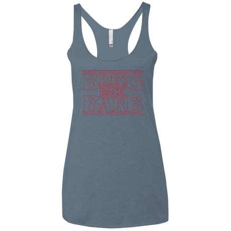 T-Shirts Indigo / X-Small Bring Back Barb Women's Triblend Racerback Tank