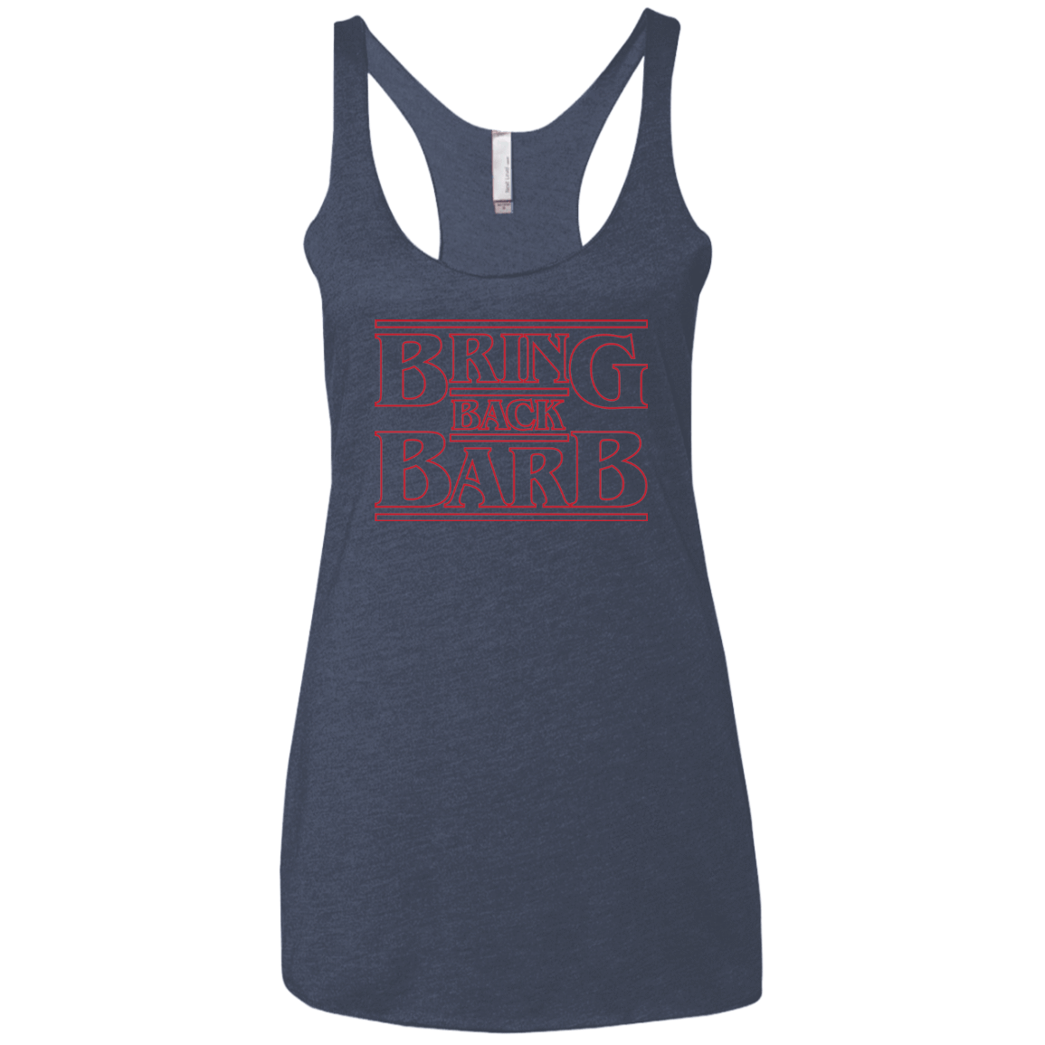 T-Shirts Vintage Navy / X-Small Bring Back Barb Women's Triblend Racerback Tank
