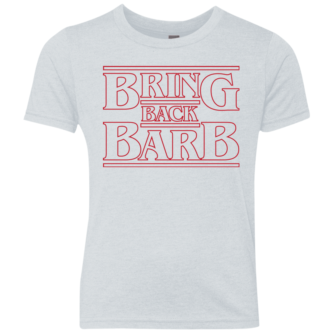 T-Shirts Heather White / YXS Bring Back Barb Youth Triblend T-Shirt