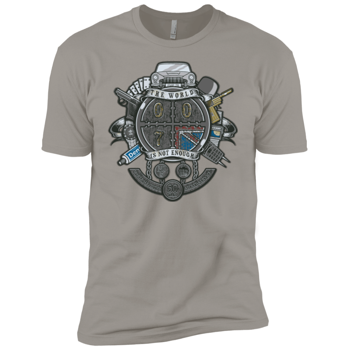 T-Shirts Light Grey / YXS British Spy Crest Boys Premium T-Shirt