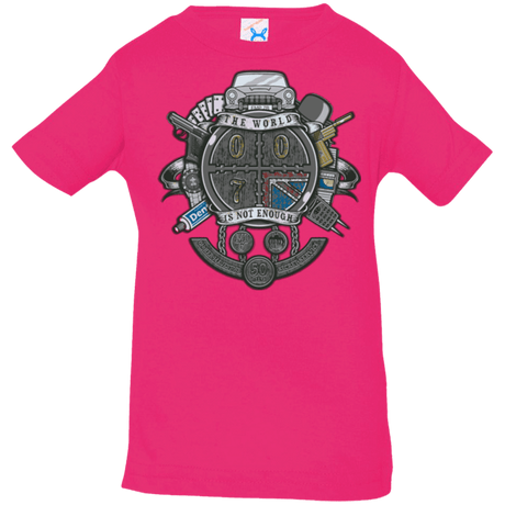 T-Shirts Hot Pink / 6 Months British Spy Crest Infant PremiumT-Shirt