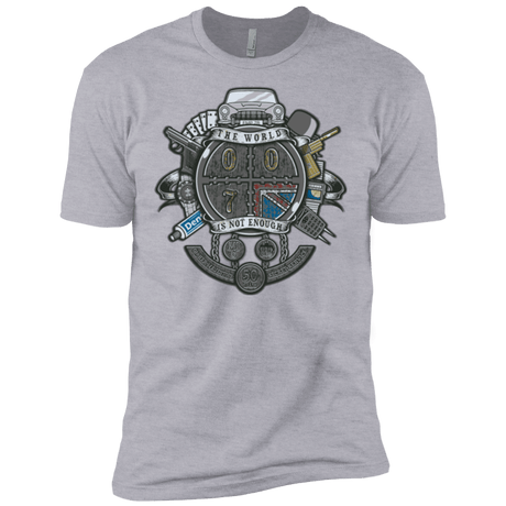 T-Shirts Heather Grey / X-Small British Spy Crest Men's Premium T-Shirt