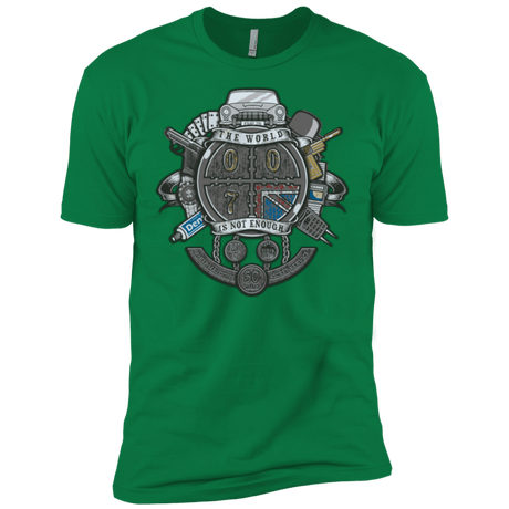 T-Shirts Kelly Green / X-Small British Spy Crest Men's Premium T-Shirt