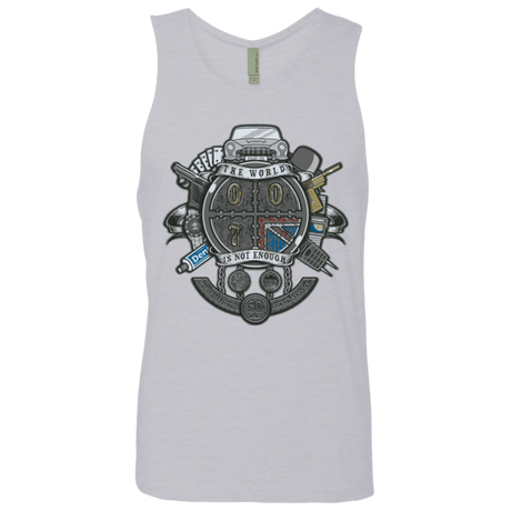 T-Shirts Heather Grey / Small British Spy Crest Men's Premium Tank Top