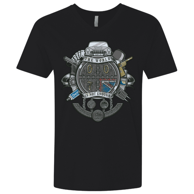 T-Shirts Black / X-Small British Spy Crest Men's Premium V-Neck