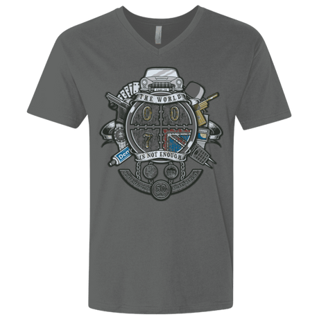 T-Shirts Heavy Metal / X-Small British Spy Crest Men's Premium V-Neck