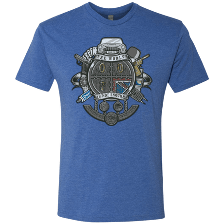 T-Shirts Vintage Royal / Small British Spy Crest Men's Triblend T-Shirt