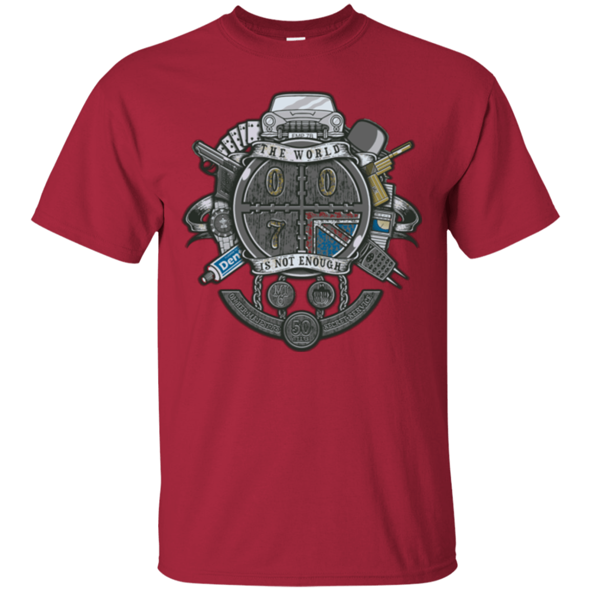 T-Shirts Cardinal / Small British Spy Crest T-Shirt
