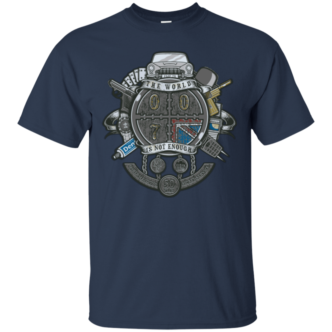 T-Shirts Navy / Small British Spy Crest T-Shirt