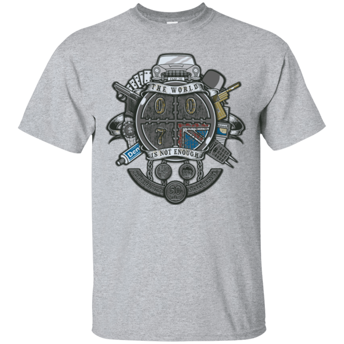T-Shirts Sport Grey / Small British Spy Crest T-Shirt
