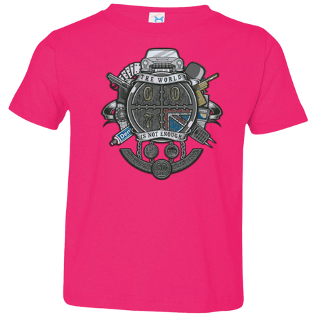 T-Shirts Hot Pink / 2T British Spy Crest Toddler Premium T-Shirt