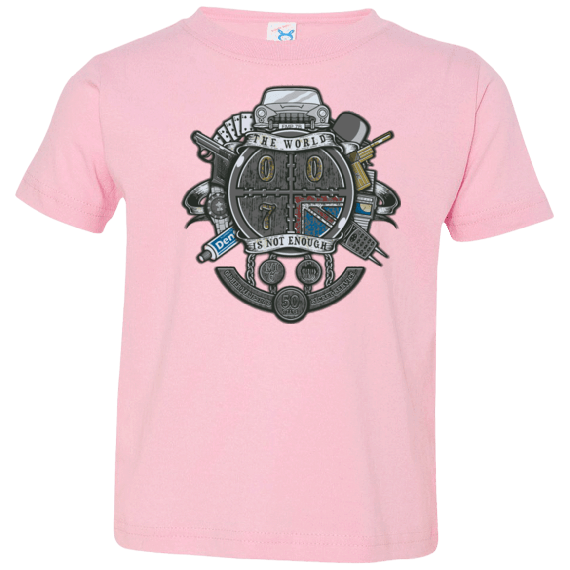 T-Shirts Pink / 2T British Spy Crest Toddler Premium T-Shirt
