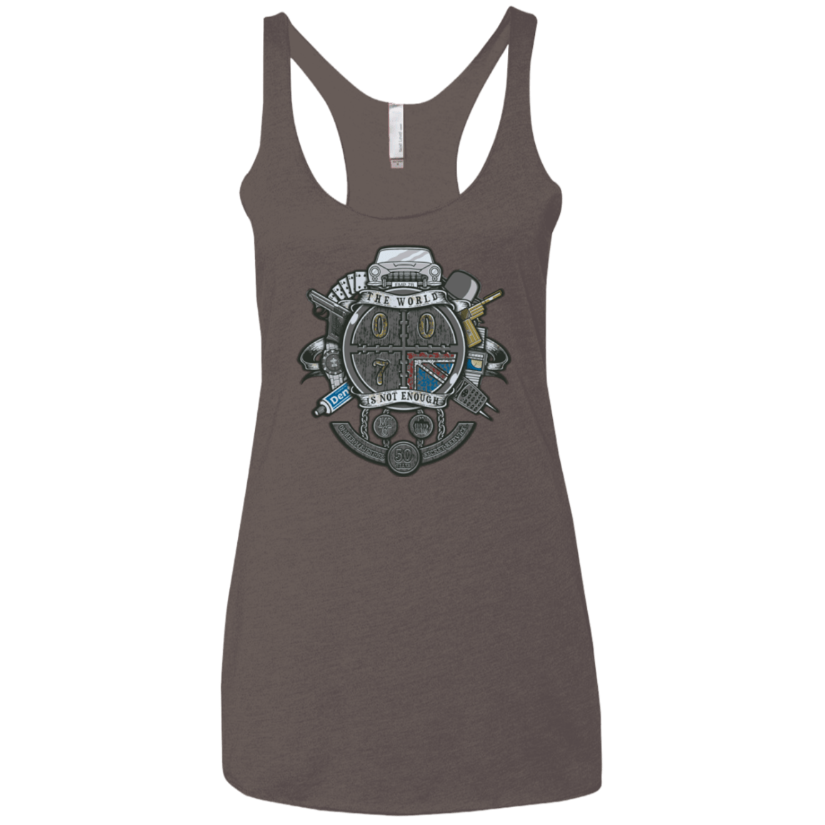 T-Shirts Macchiato / X-Small British Spy Crest Women's Triblend Racerback Tank