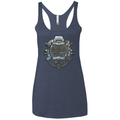 T-Shirts Vintage Navy / X-Small British Spy Crest Women's Triblend Racerback Tank