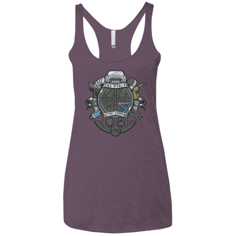 T-Shirts Vintage Purple / X-Small British Spy Crest Women's Triblend Racerback Tank