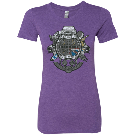 T-Shirts Purple Rush / Small British Spy Crest Women's Triblend T-Shirt