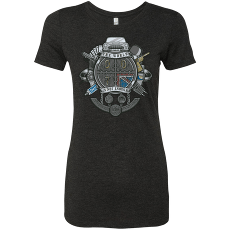 T-Shirts Vintage Black / Small British Spy Crest Women's Triblend T-Shirt