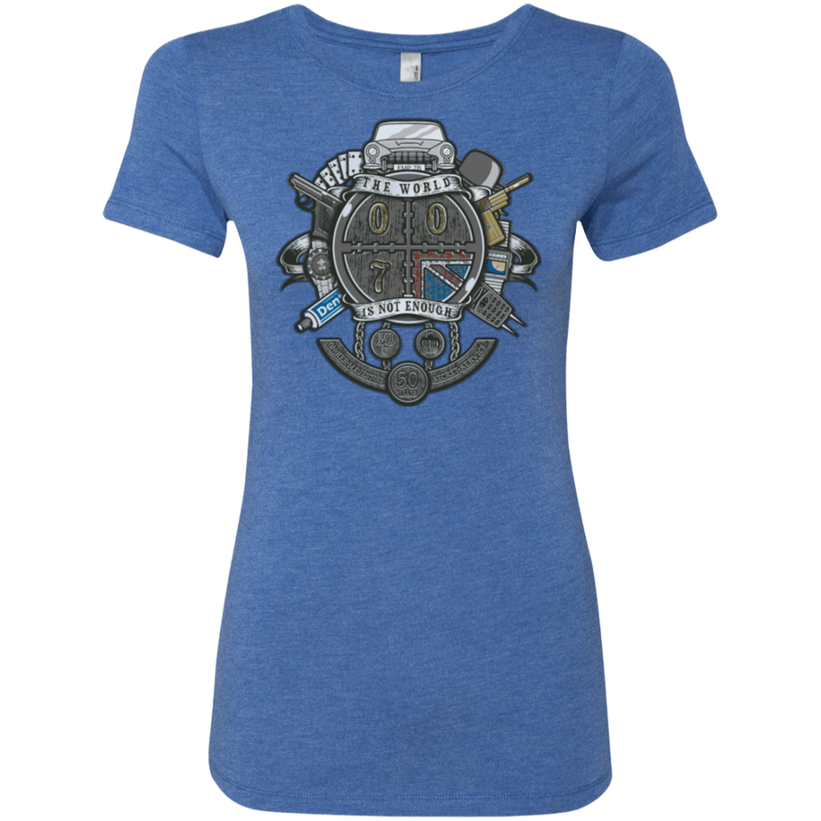 T-Shirts Vintage Royal / Small British Spy Crest Women's Triblend T-Shirt