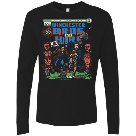 T-Shirts Black / Small Bros 4 Hire Men's Premium Long Sleeve