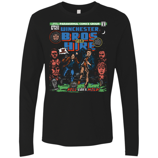 T-Shirts Black / Small Bros 4 Hire Men's Premium Long Sleeve