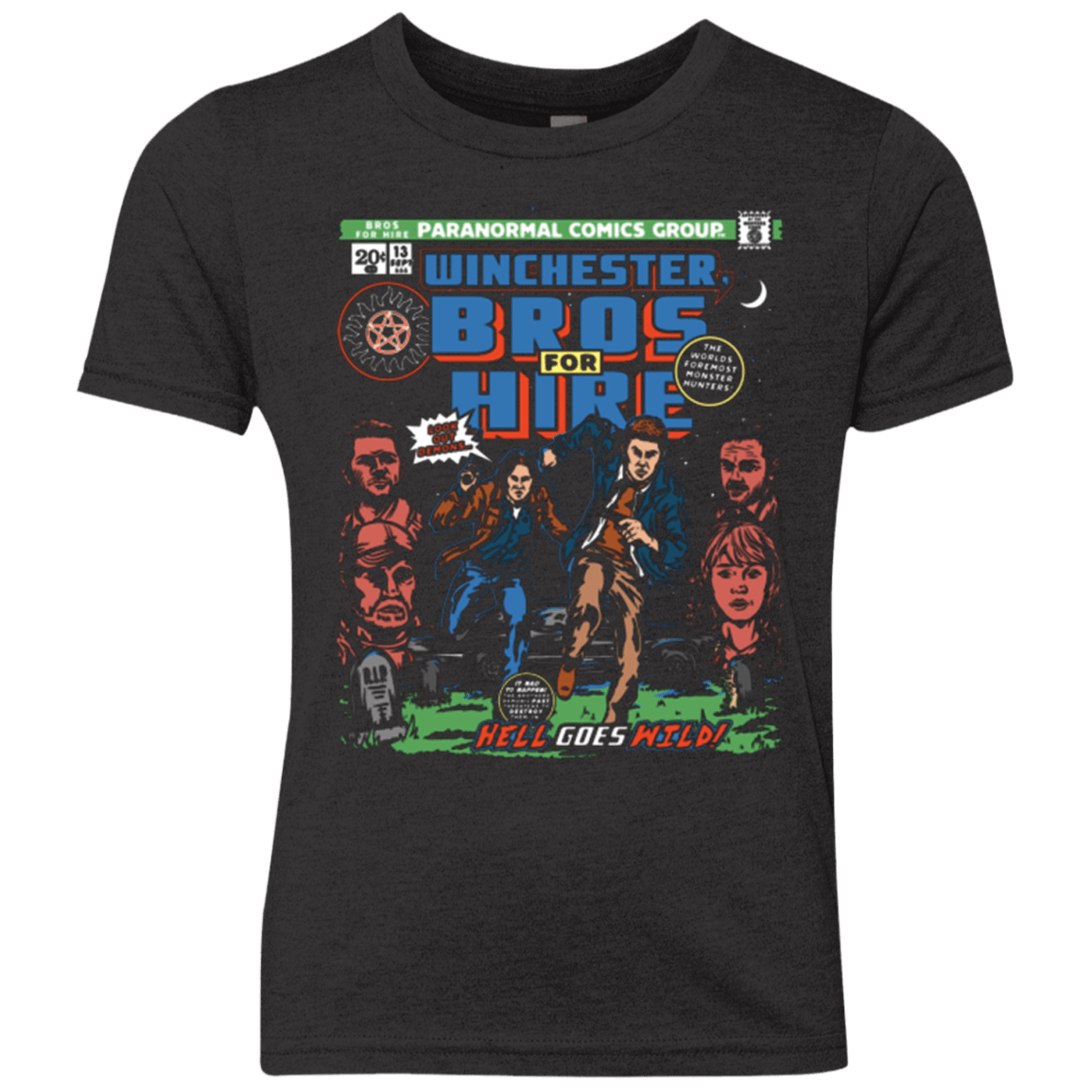 T-Shirts Vintage Black / YXS Bros 4 Hire Youth Triblend T-Shirt