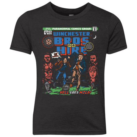 T-Shirts Vintage Black / YXS Bros 4 Hire Youth Triblend T-Shirt